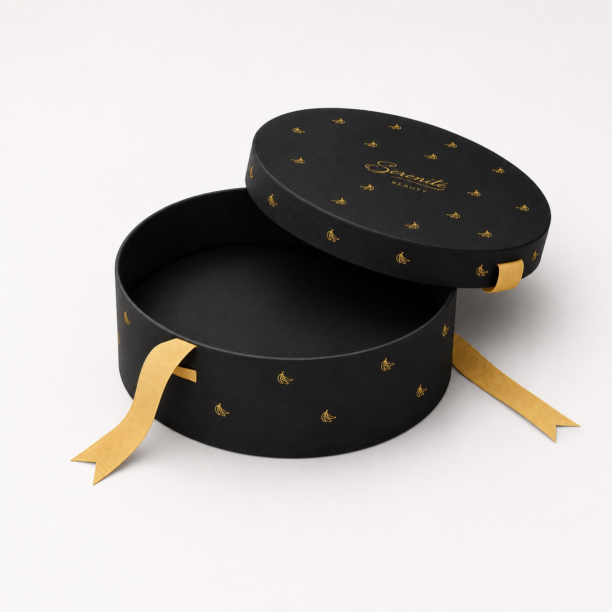 Ribbon Pull Round Box