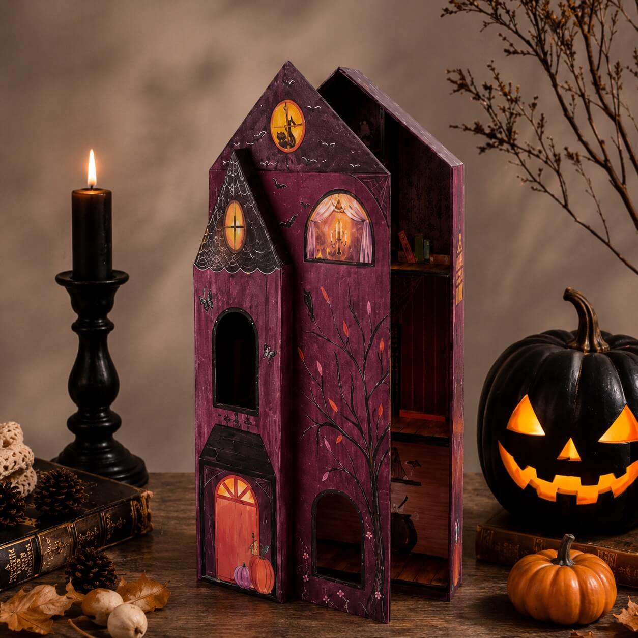 Custom Halloween House Gift Box Packaging