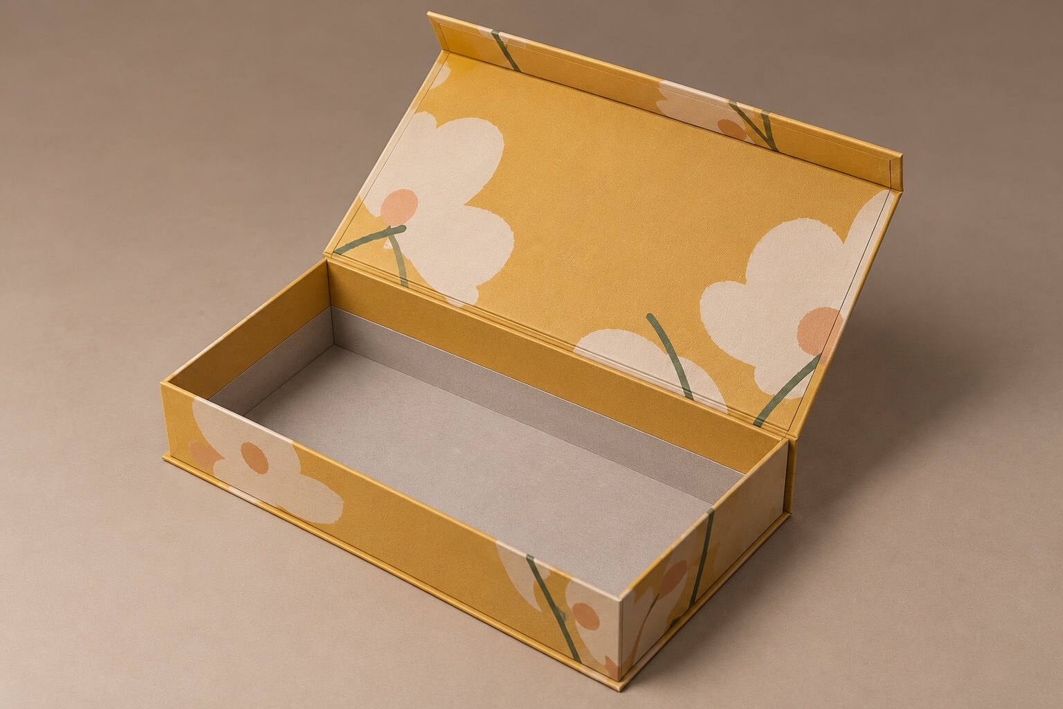 Rigid Boxes | Book-Style Rigid Box with Hinged Opening Structure