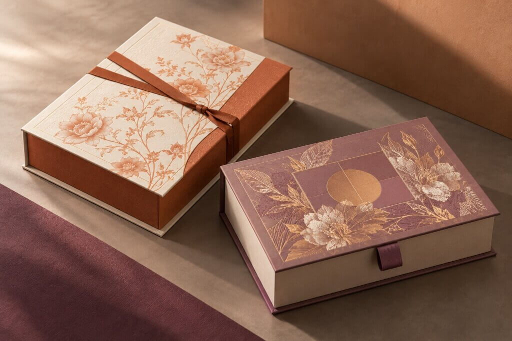 Rigid Boxes | Decorative Book-Style Gift Boxes with Hinged Covers