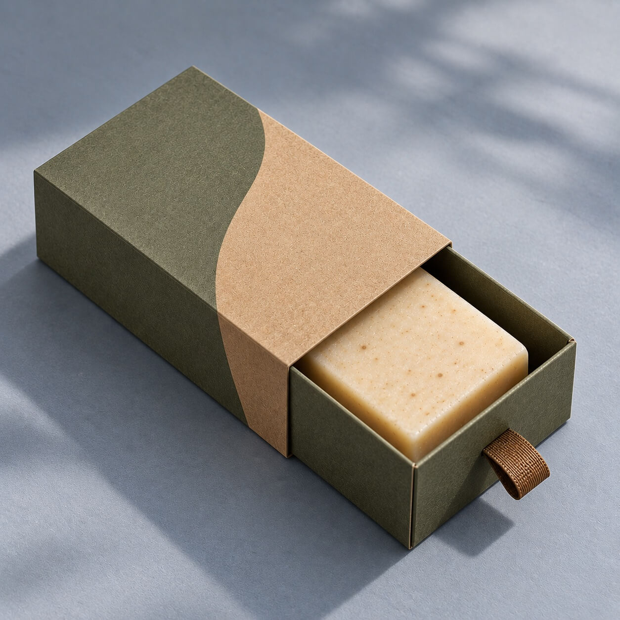 soap boxes | kraft drawer box with a fitted bar soap compartment